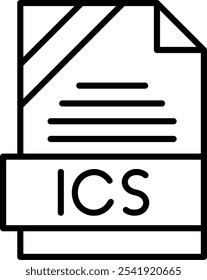 ICS Vector Vector Icon Design Symbol