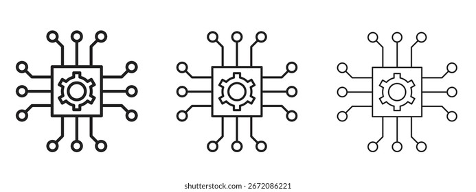 Icono de las TIC. Ilustración de elemento simple. Puede ser utilizado para el Web y el móvil.