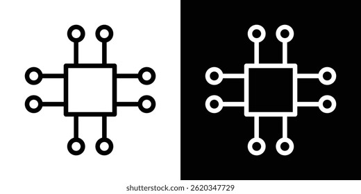 ICT icon vector for web and mobile app. Symbol isolated.