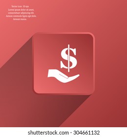 ictograph of money in hand