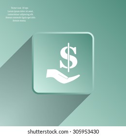 ictograph of money in hand