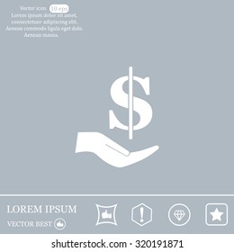 ictograph of money in hand