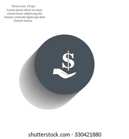ictograph of money in hand