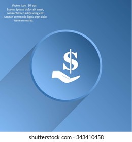 ictograph of money in hand