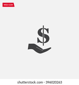 ictograph of money in hand