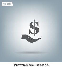 ictograph of money in hand