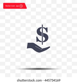 ictograph of money in hand