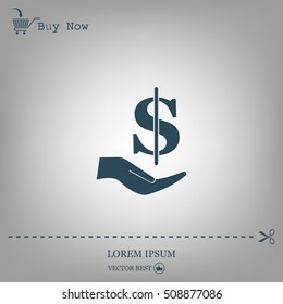 ictograph of money in hand