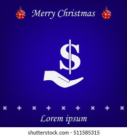 ictograph of money in hand