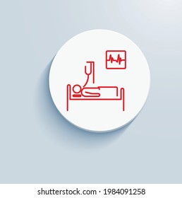 ICU Charges Icon Vector Design