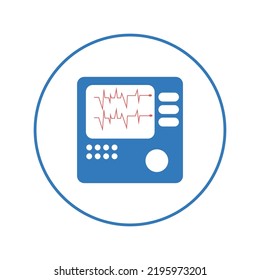 Icu Monitor Scene Heart Pulse Icon | Circle Version Icon |