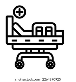 icu stretcher Vector Icon easily modify

