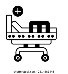 icu stretcher Vector Icon easily modify

