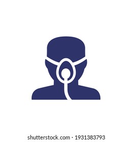 Icu Ventilation Icon On White