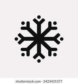 Icy blizzard bloom icon - Simple Vector Illustration