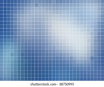 icy blue tiles mosaic, vector