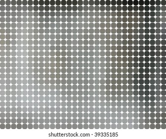 icy gray circle tile mosaic, vector