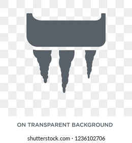 Icy icon. Icy design concept from Weather collection. Simple element vector illustration on transparent background.