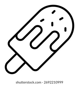 Icono helado del helado para el diseño