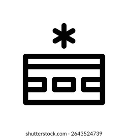Caminos helados. Icono de Vector de trazo editable.
