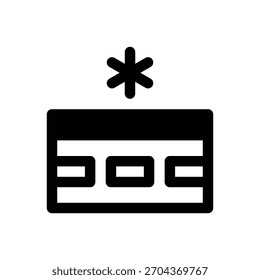 Caminos helados. Icono de Vector de trazo delineado con detalles rellenos de negro.
