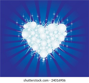 icy vector heart