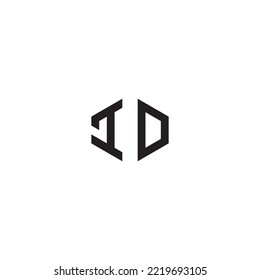 ID abstract concept in high quality professional design that will print well across any print media