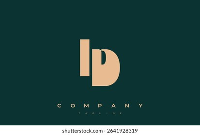 ID Abstract Geometric Logo Design. Modern and elegant logo design with simplistic typography elements, showcasing branding excellence.