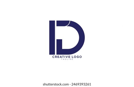 ID Abstract initial monogram letter alphabet logo design