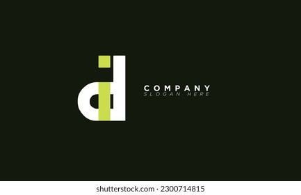 ID Alphabet letters Initials Monogram logo DI