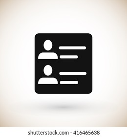 ID badge icon