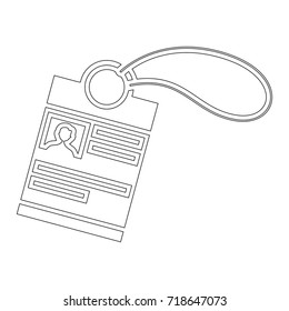 ID badge icon