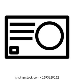 id badge icon isolated sign symbol vector illustration - high quality black style vector icons
