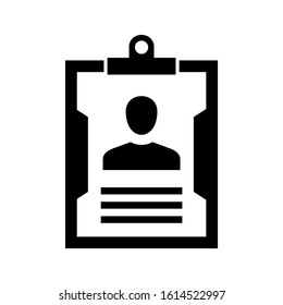 id badge icon isolated sign symbol vector illustration - high quality black style vector icons
