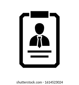 id badge icon isolated sign symbol vector illustration - high quality black style vector icons
