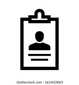 id badge icon isolated sign symbol vector illustration - high quality black style vector icons
