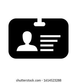 id badge icon isolated sign symbol vector illustration - high quality black style vector icons
