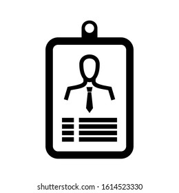 id badge icon isolated sign symbol vector illustration - high quality black style vector icons
