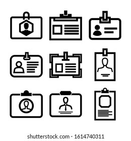 id badge icon isolated sign symbol vector illustration - Collection of high quality black style vector icons
