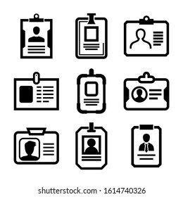 id badge icon isolated sign symbol vector illustration - Collection of high quality black style vector icons
