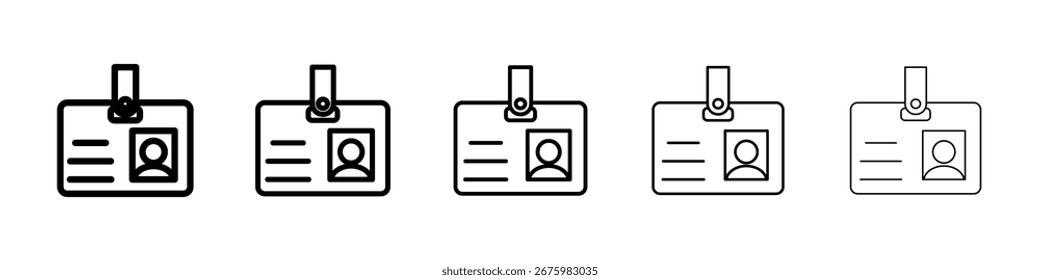 ID Badge Symbol für mobiles Konzept und Webdesign.