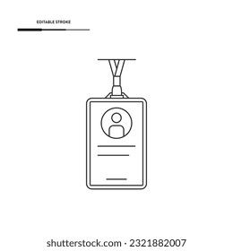 ID Badge Icon Vectordesign.