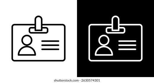 VECTOR del icono de la insignia de la identificación para el Web, el ordenador y los App móviles