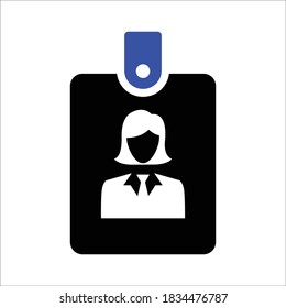 Id Badge,business Id Vector Icon