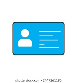 Icono de tarjeta de identificación de diferentes Vectores de variedad aislados sobre fondo blanco. Conjunto de iconos de tarjeta de Identificación.
