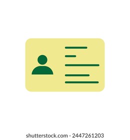 Icono de tarjeta de identificación de diferentes Vectores de variedad aislados sobre fondo blanco. Conjunto de iconos de tarjeta de Identificación.