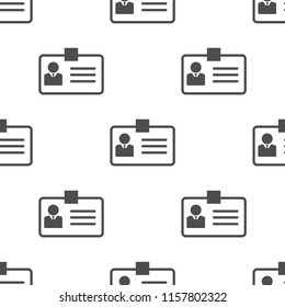 id card badge icon vector, can be used for web and mobile design seamless pattern