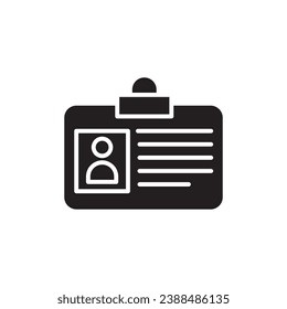Id. tarjeta de identificación icono de vector simple.Press card vectorial de moda ilustración de estilo sobre fondo blanco.eps