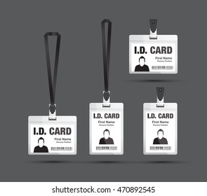 id card black