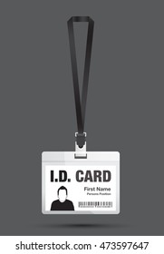 id card black